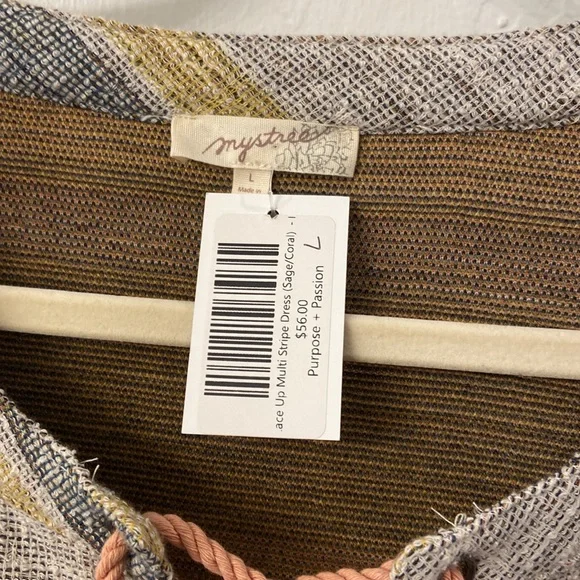 Striped Sleeveless Dress - Picture 3 of 5